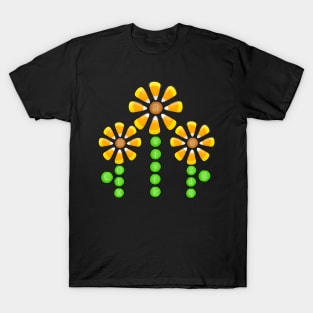 Candy Corn Flowers T-Shirt